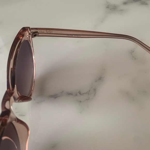 Nine West Womens Cateye Translucent Plastic Frame Sunglasses - Picture 6 of 8